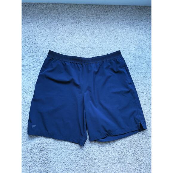 Fabletics Men’s Fundamental 7” Black Athletic Shorts Size XL Athleisure Workout - Picture 3 of 6